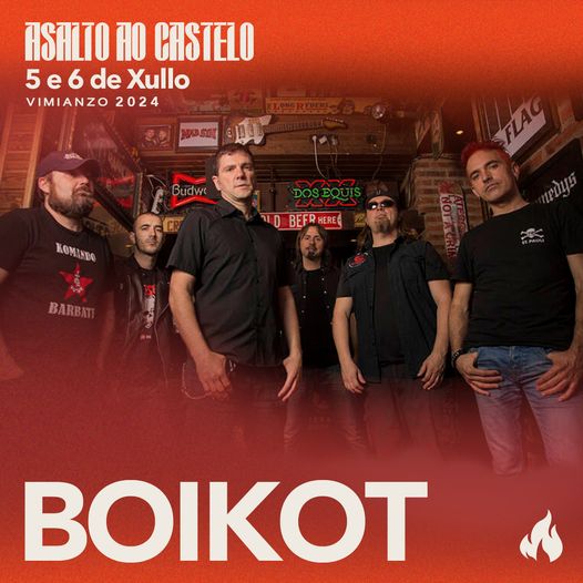 A mítica banda de punk rock BOIKOT estará no Asalto ao Castelo de Vimianzo
